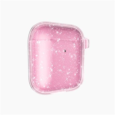 Apple Airpods Zore Allstar Airbag 32 Parlayan Simli Saydam Renkli Uyumlu Kılıf