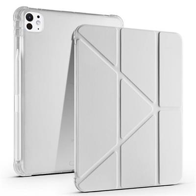 Apple iPad Pro 11 2024 Uyumlu Kılıf Zore Tri Folding Kalem Bölmeli Standlı Uyumlu Kılıf