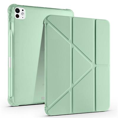 Apple iPad Pro 11 2024 Uyumlu Kılıf Zore Tri Folding Kalem Bölmeli Standlı Uyumlu Kılıf
