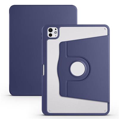 Apple iPad Pro 11 2024 Uyumlu Kılıf Zore Termik Kalem Bölmeli Dönebilen Standlı Uyumlu Kılıf