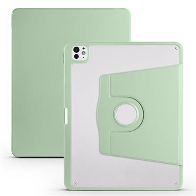 Apple iPad Pro 13 2024 Uyumlu Kılıf Zore Termik Kalem Bölmeli Dönebilen Standlı Uyumlu Kılıf