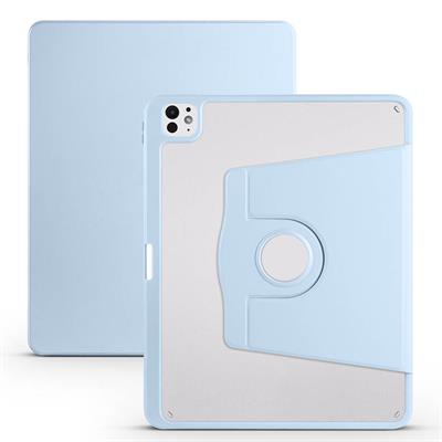 Apple iPad Pro 13 2024 Uyumlu Kılıf Zore Termik Kalem Bölmeli Dönebilen Standlı Uyumlu Kılıf