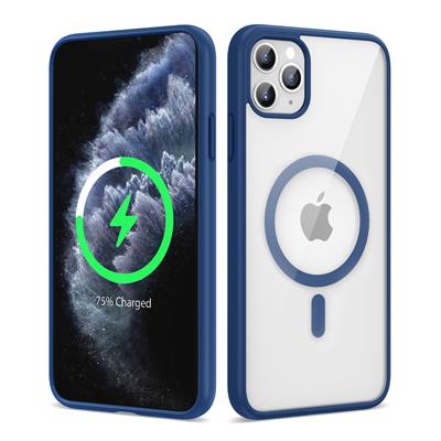 Apple iPhone 11 Pro Max Uyumlu Kılıf M-safe Wireless Şarj Özellikli Silikon Zore Ege Kapak