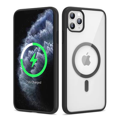 Apple iPhone 11 Pro Uyumlu Kılıf M-safe Wireless Şarj Özellikli Silikon Zore Ege Kapak