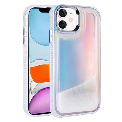 Apple iPhone 11 Uyumlu Kılıf Airbagli Renkli Arka Yüzey Boncuk Tasarımlı Zore Kumul Kapak