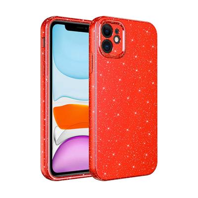 Apple iPhone 11 Uyumlu Kılıf Kamera Korumalı Simli Lüks Zore Koton Kapak