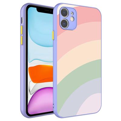 Apple iPhone 11 Uyumlu Kılıf Kamera Korumalı Renkli Temperli Zore X-Cam Kapak