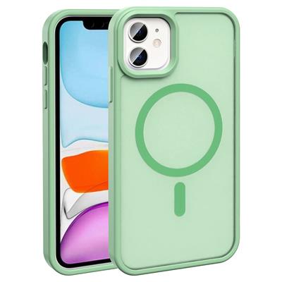 Apple iPhone 11 Uyumlu Kılıf M-safe Şarj Özellikli Mat Arka Yüzey Zore Sio Kapak