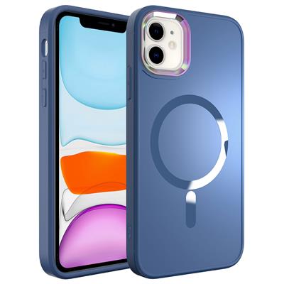 Apple iPhone 11 Uyumlu Kılıf M-safe Wireless Şarj Özellikli Zore Stil Kapak