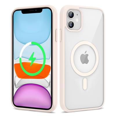 Apple iPhone 11 Uyumlu Kılıf M-safe Wireless Şarj Özellikli Silikon Zore Ege Kapak