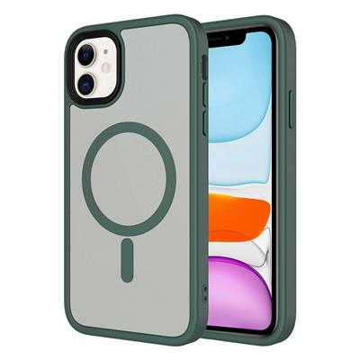 Apple iPhone 11 Uyumlu Kılıf Mat Arka Yüzey Wireless Şarj Özellikli Zore Flet M-safe Kapak