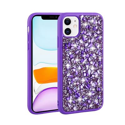 Apple iPhone 11 Uyumlu Kılıf Parlak Taşlı Tasarım Zore Linea Kapak