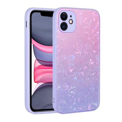 Apple iPhone 11 Uyumlu Kılıf Renk Geçişli Mermer Desenli Sert Silikon Zore Granit Kapak