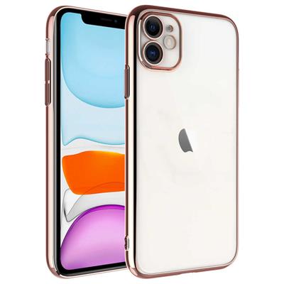 Apple iPhone 11 Uyumlu Kılıf Sert PC Renkli Çerçeveli Zore Riksos Kapak