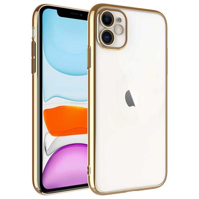 Apple iPhone 11 Uyumlu Kılıf Sert PC Renkli Çerçeveli Zore Riksos Kapak