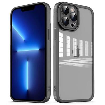 Apple iPhone 12 Pro Max Uyumlu Kılıf Kamera Korumalı Transparan Zore Post Kapak