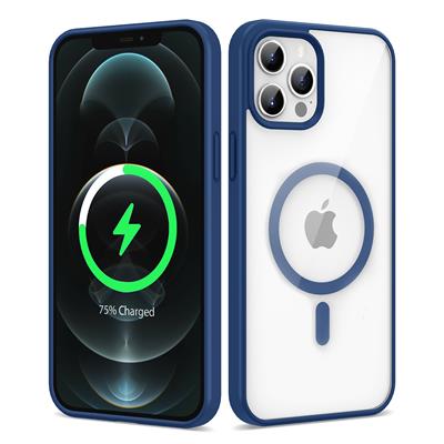 Apple iPhone 12 Pro Max Uyumlu Kılıf M-safe Wireless Şarj Özellikli Silikon Zore Ege Kapak