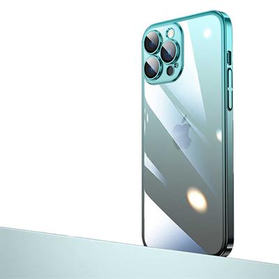 Apple iPhone 12 Pro Max Uyumlu Kılıf Parlak Renk Geçişli Kamera Korumalı Zore Senkron Kapak