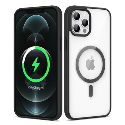 Apple iPhone 12 Pro Uyumlu Kılıf M-safe Wireless Şarj Özellikli Silikon Zore Ege Kapak