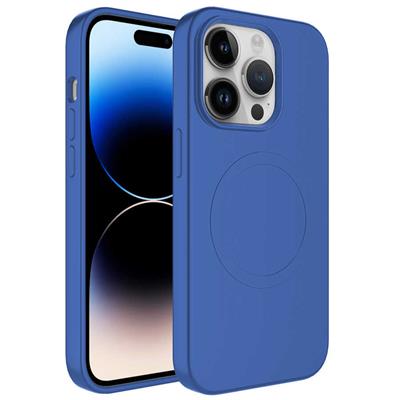 Apple iPhone 12 Pro Uyumlu Kılıf M-safe Wireless Şarj Özellikli Pastel Renk Silikon Zore Plas Kapak
