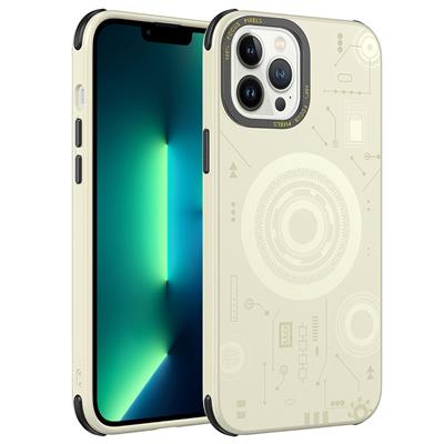 Apple iPhone 12 Pro Uyumlu Kılıf Zore Wireless Şarj Özellikli Desenli Hot Kapak