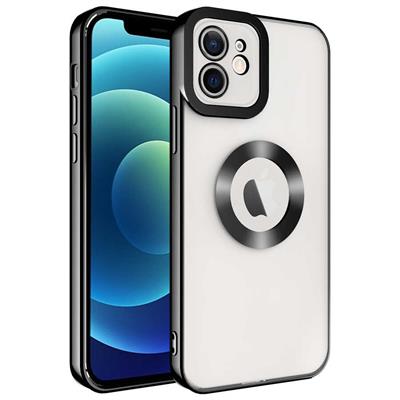 Apple iPhone 12 Uyumlu Kılıf Kamera Korumalı Logo Gösteren Zore Omega Kapak