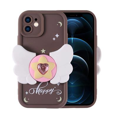 Apple iPhone 12 Uyumlu Kılıf Kamera Korumalı Figür Tasarımlı Zore Kapya Kapak