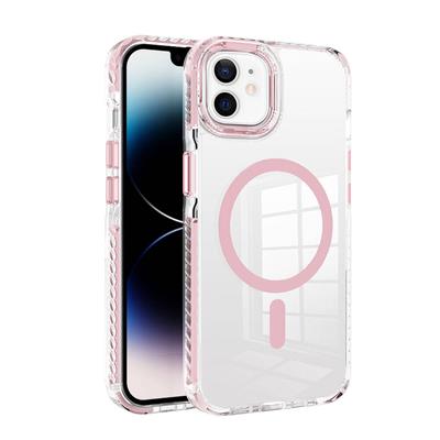 Apple iPhone 12 Uyumlu Kılıf M-safe Şarj Özellikli Airbagli Takılabilir Askı Aparatlı Zore Nana Kapak