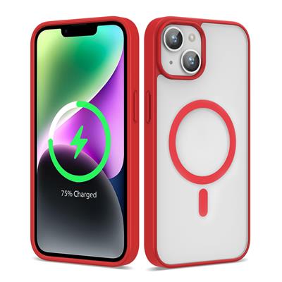 Apple iPhone 12 Uyumlu Kılıf M-safe Wireless Şarj Özellikli Silikon Zore Ege Kapak