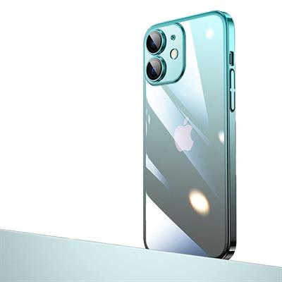 Apple iPhone 12 Uyumlu Kılıf Parlak Renk Geçişli Kamera Korumalı Zore Senkron Kapak