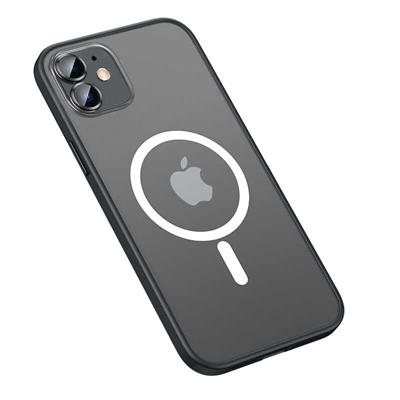 Apple iPhone 12 Uyumlu Kılıf Zore Mokka Wireless Kapak