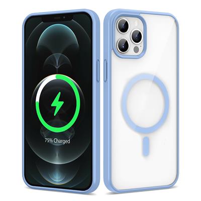 Apple iPhone 13 Pro Max Uyumlu Kılıf M-safe Wireless Şarj Özellikli Silikon Zore Ege Kapak