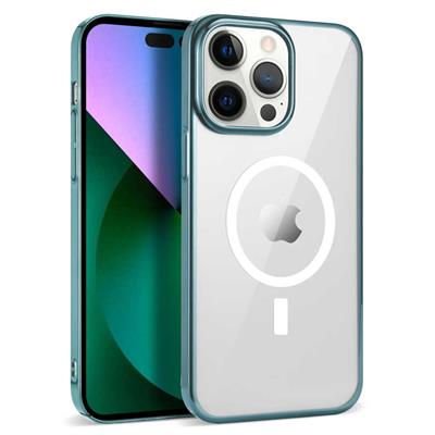 Apple iPhone 13 Pro Max Uyumlu Kılıf Zore Wireless Şarj Özellikli Pixel M-safe Kapak