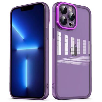 Apple iPhone 13 Pro Uyumlu Kılıf Kamera Korumalı Transparan Zore Post Kapak