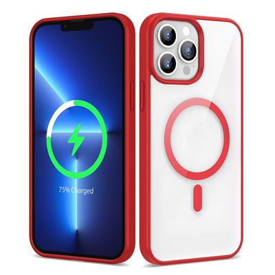 Apple iPhone 13 Pro Uyumlu Kılıf M-safe Wireless Şarj Özellikli Silikon Zore Ege Kapak