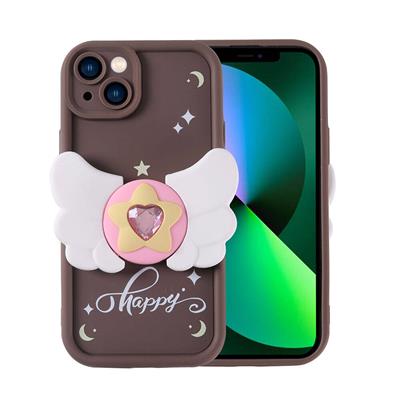 Apple iPhone 13 Uyumlu Kılıf Kamera Korumalı Figür Tasarımlı Zore Kapya Kapak