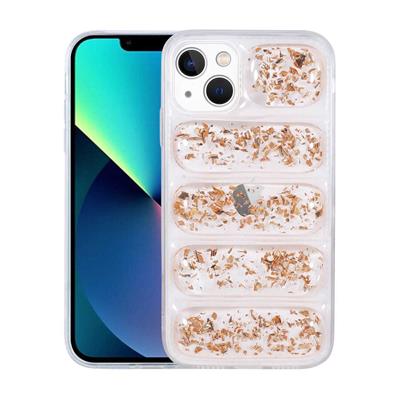 Apple iPhone 13 Uyumlu Kılıf Kamera Korumalı Simli Airbagli Zore Dalga Kapak