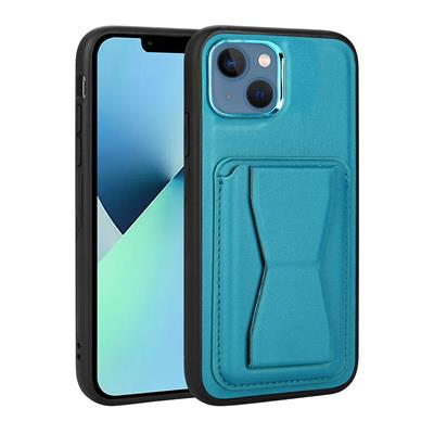 Apple iPhone 13 Uyumlu Kılıf Kartlıklı Standlı ​Pu Deri Zore Memo Kapak