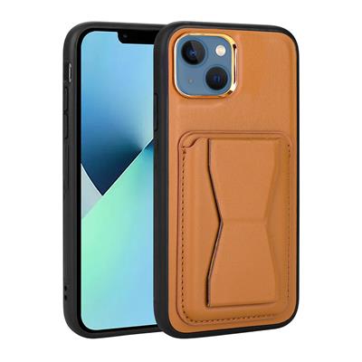 Apple iPhone 13 Uyumlu Kılıf Kartlıklı Standlı ​Pu Deri Zore Memo Kapak
