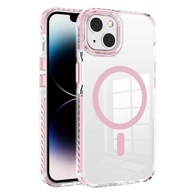 Apple iPhone 13 Uyumlu Kılıf M-safe Şarj Özellikli Airbagli Takılabilir Askı Aparatlı Zore Nana Kapak