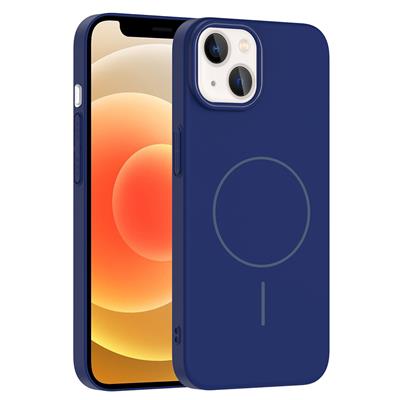 Apple iPhone 13 Uyumlu Kılıf M-safe Şarj Özellikli Zore Ruby Sert Kapak