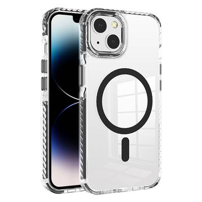 Apple iPhone 13 Uyumlu Kılıf M-safe Şarj Özellikli Airbagli Takılabilir Askı Aparatlı Zore Nana Kapak