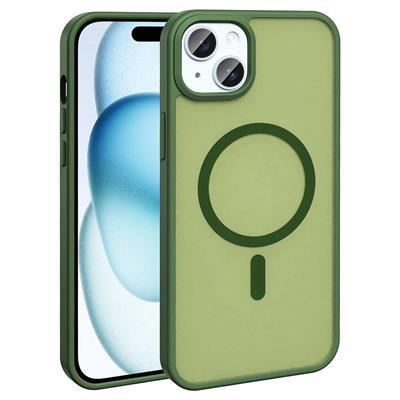 Apple iPhone 13 Uyumlu Kılıf M-safe Şarj Özellikli Mat Arka Yüzey Zore Sio Kapak