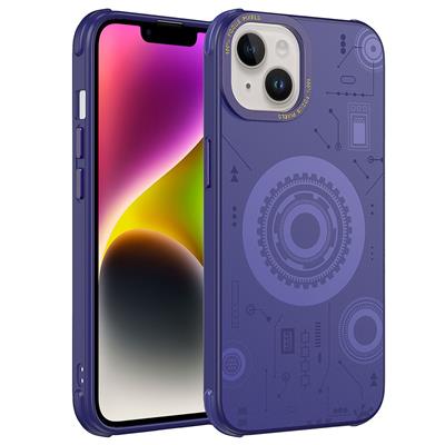 Apple iPhone 13 Uyumlu Kılıf Zore Wireless Şarj Özellikli Desenli Hot Kapak