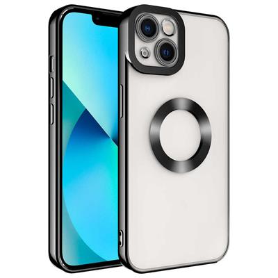 Apple iPhone 14 Plus Uyumlu Kılıf Kamera Korumalı Logo Gösteren Zore Omega Kapak