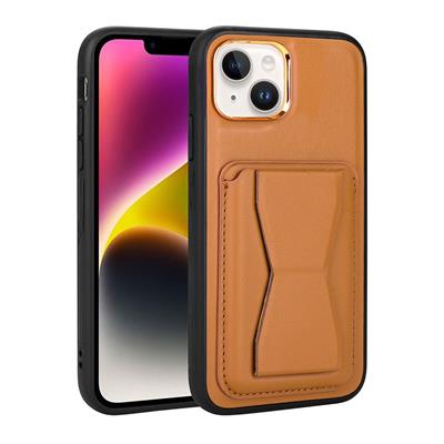 Apple iPhone 14 Plus Uyumlu Kılıf Kartlıklı Standlı ​Pu Deri Zore Memo Kapak