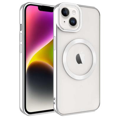 Apple iPhone 14 Plus Uyumlu Kılıf M-safe Wireless Şarj Özellikli Zore Setro Silikon