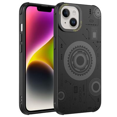 Apple iPhone 14 Plus Uyumlu Kılıf Zore Wireless Şarj Özellikli Desenli Hot Kapak