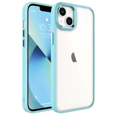 Apple iPhone 14 Plus Uyumlu Kılıf Zore Krom Kapak