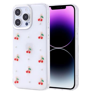 Apple iPhone 14 Pro Max Uyumlu Kılıf Airbag Tasarımlı Simli Şeffaf Zore Kutup Kapak